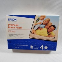 New Epson Boarderless 4x6 Premium Glossy Photo Paper Pack Of 100 Sheets ... - $7.80