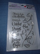 Stampendous Impressions Every Time Perfectly Clear Stamps Encouraging Words New - $13.52