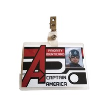 Captain America ID Badge Costume Accessory Dress Up Cosplay Super Hero Clip On - £7.12 GBP