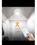 Battery Ceiling Light with Wall Switch, Motion Sensor Light Indoor, Wire... - $21.77