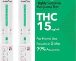 2 Pack - DrugExam Made in USA Most Sensitive Marijuana THC 15 ng/mL Sing... - $14.95