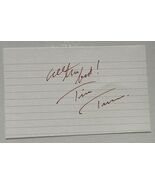Tina Turner (d. 2023) Autographed Vintage 3x5 Signature Card - $917.20 MXN