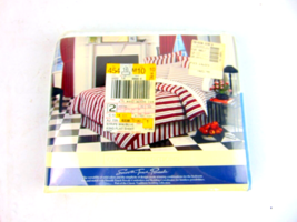 Vintage JC Penney Classic Traditions Striped King Flat Sheet - £38.92 GBP