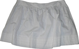 NWT ELIE TAHARI white mini skirt eyelet tiered hem 12 $215 cotton designer short - £61.01 GBP