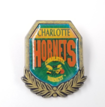 VTG NBA Charlotte Hornets NC Basketball Team Bronze Tone Lapel Pin Wincraft USA - £7.50 GBP