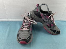 Asics Sneakers Women 6.5 Gel-Venture 4 Running Shoes Pink Grey Trainer A... - $359.25 MXN