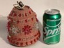 1970s Lawnware Hanging Swag Patio RV Camper Flower Pot Light Brown Red 5.5 - $48.85