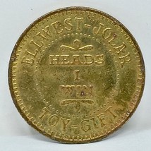 Vintage Ellwest-Jolar Amusement Centers Heads I Win Tails I Lose Coin Fl... - $2.49