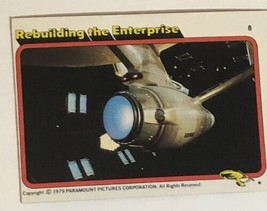 Star Trek 1979 Trading Card #8 Rebuilding The Enterprise - £1.55 GBP