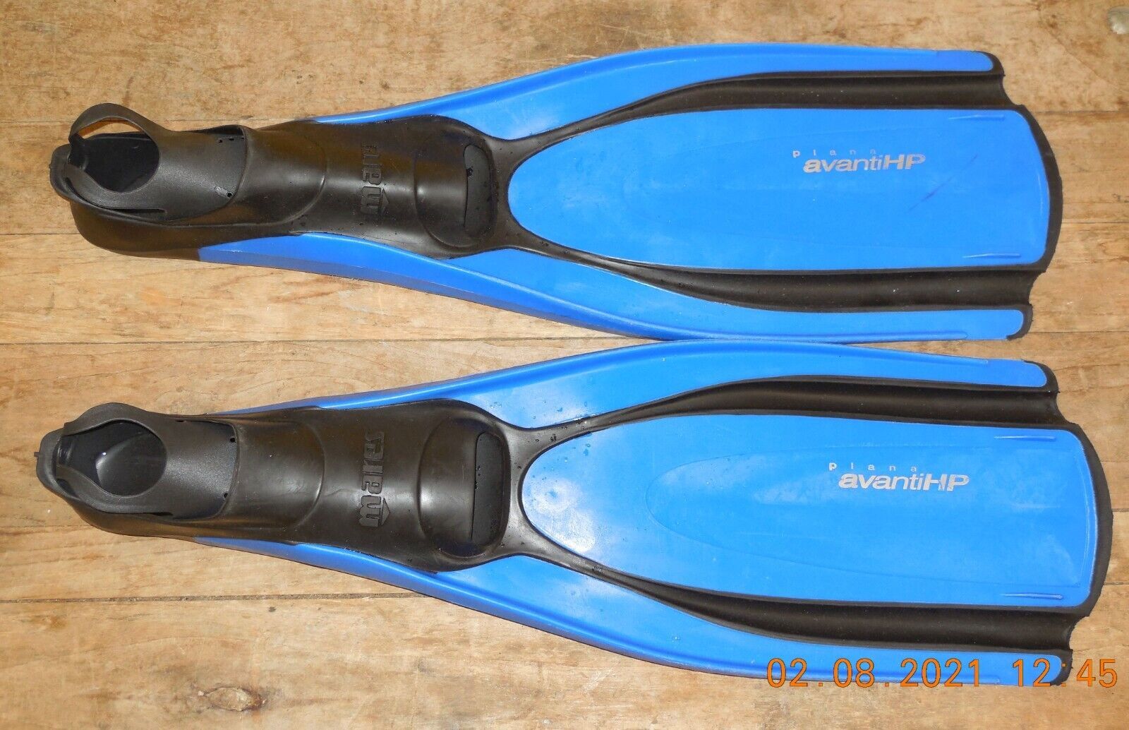 Mares Plana avantiHP Blue DIVING FINS FLIPPERS SIZE 8-9 42-43 - $47.22
