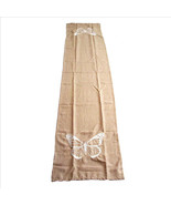 Table Runner with Embroidered White Butterflies 16x72 inches by Melrose Int - £15.63 GBP