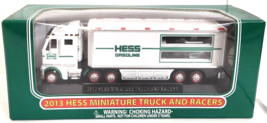 Hess 2013 Miniature Tractor Trailer Truck Transport and Racers  - £18.20 GBP