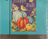 Happy Fall Pumpkin Bird Small Garden Porch Flag 12.5” X 18” Decorative A... - $8.00