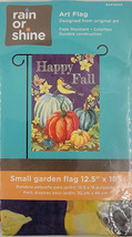 Happy Fall Pumpkin Bird Small Garden Porch Flag 12.5” X 18” Decorative A... - £6.25 GBP