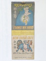 New China Cafe Quan Yin Temple San Diego California Matchbook Cover Matc... - $8.95