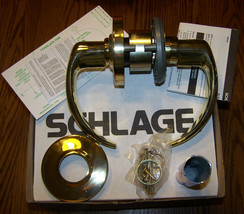 Schlage Exit Lock - D12D Spa 605 - Bright Brass - Nos! (**Striker Missing**) - $69.99