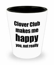 Clover Club Cocktail Shot Glass Lover Fan Funny Gift Idea For Friend Alcohol Mix - £10.26 GBP