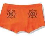 Nwt Victoria&#39;s Secret Rose Halloween Orange Spider Toile Logo Short Garç... - $14.05
