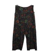 Eva Franco Wide Leg Textured Floral Rose Clip Dot Boho Trousers Pants Si... - $99.99