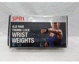 Spri 4LB Pair Thumb-Lock Wrist Weights - $31.67