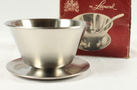MCM Leonard Stainless Gravy Mayo Bowl with Attached Underplate - €7,60 EUR