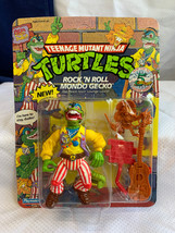 1992 Playmates Tmnt Rock &#39;n Roll Mondo Gecko Action Figure In Blister Unpunched - £141.61 GBP