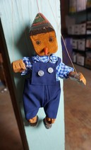 Vintage Handmade Wooden  Marionette Pinocchio Puppet String  - $51.04