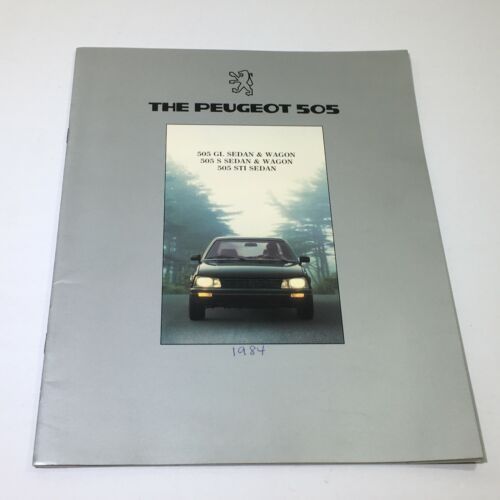 1984 Peugeot 505 GL Sedan and Wagon Dealership Car Auto Brochure Catalog - $7.09