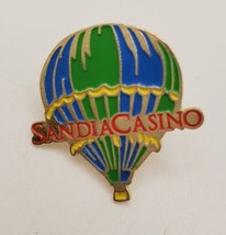 Sandia Casino Hot Air Balloon Lapel Hat Pin Collectible Travel Souvenir - £13.07 GBP