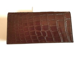 Exotic Genuine Crocodile Alligator Skin Women Clutch, Women Brown Leathe... - $3,522.61 MXN
