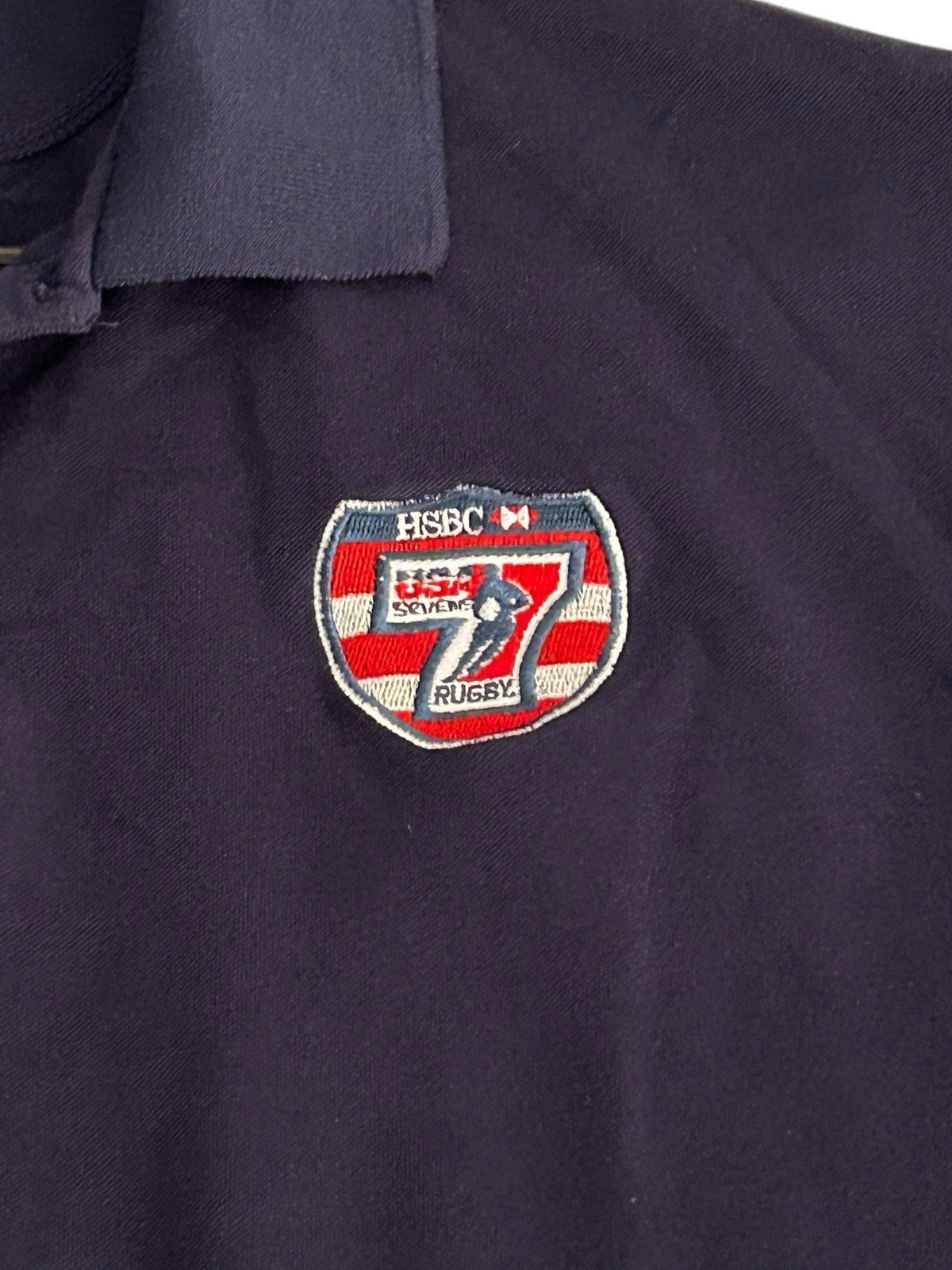 World Rugby HSBC Sevens Series Collared Polo Shirt Blue Red Men's 3XL Item image 6