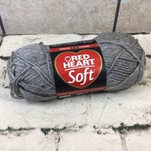 Red Heart Soft Knitting Yarn-Light Grey Heather, E728-9440 - $5.93