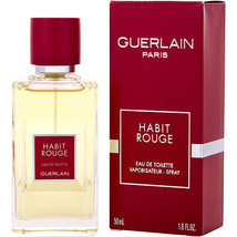 Habit Rouge By Guerlain Edt Spray 1.7 Oz (New Packaging) - £70.82 GBP
