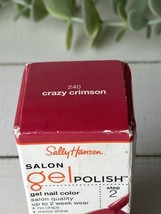 Sally Hansen Salon Gel Nail Polish-Crazy Crimson 240-0.23 fl oz Free Shipping - £5.86 GBP