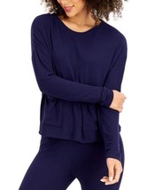 Alfani Womens Sleepwear Ribbed Sleep Top Size Small Color Venus Blue - £19.78 GBP