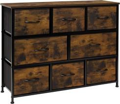 Sorbus Fabric Rustic Dresser For Bedroom - Chest Of 8 Drawers, Farmhouse - £103.65 GBP