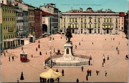 Italy Livorno- Piazza Vittorio Emanuele - DB Unposted 1907-1915 Antique ... - £5.85 GBP
