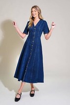 Patchwork Paradise Denim Midi Dress - $77.70