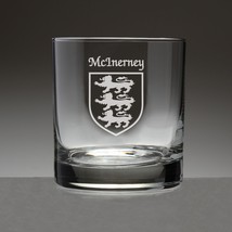 McInerney Irish Coat of Arms Tumbler Glasses - Set of 4 (Sand Etched) - $67.32