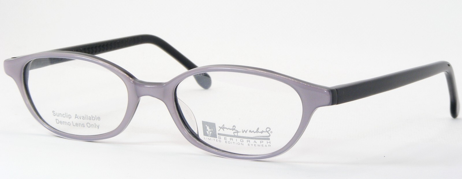 Andy Warhol AW6-LAV-CE Lavender /Black UNIQUE RARE EYEGLASSES FRAME 48-1... - $216.24