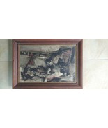 Fine Israeli Abstract Oil Painting / Canvas Listed Mordechai Mittlepunkt... - $8,152.68 MXN
