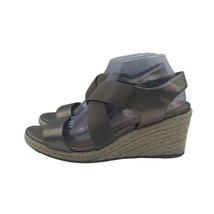 Vionic Ainsleigh Platform Wedge Espadrille Champagne Sandal Womens 9.5 - £35.04 GBP