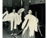 Miko Temple Dancers Real Photo Postcard Nikko Japan  - $13.86