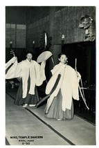 Miko Temple Dancers Real Photo Postcard Nikko Japan  - £10.88 GBP