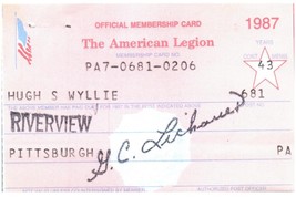 Vintage Americana Legion Abbonamento Carta - £28.08 GBP