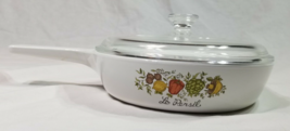 Vintage Corning Ware Spice O&#39; Life Le Persil 6 1/2&quot; Skillet with Pyrex L... - £12.48 GBP