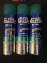 3 Gillette Series Shave Gel Aloe Sensitive Irritation Defense 7 Oz (BN18) - £17.92 GBP