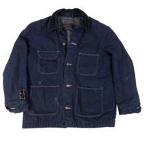 Vintage Wrangler Blue Bell Blanket-Lined Denim 1960s Chore Jacket 40 Dis... - £62.31 GBP
