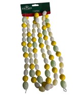 Kurt S. Adler Yellow Green Gold White Lemon Drop Christmas Garland 6 Fee... - $24.04 CAD
