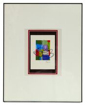Untitled Abstract Coffee Cup Mixed Media Signed Marty Ruiz Framed 20.5&quot; ... - €308,14 EUR